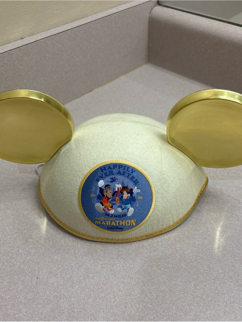 runDisney WDW Walt Disney World Marathon 2026 Finisher Mickey Mouse Ears Hat Cap